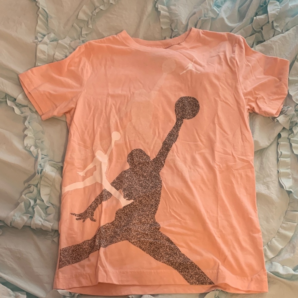 Two kids Jordan shirts M 10-12